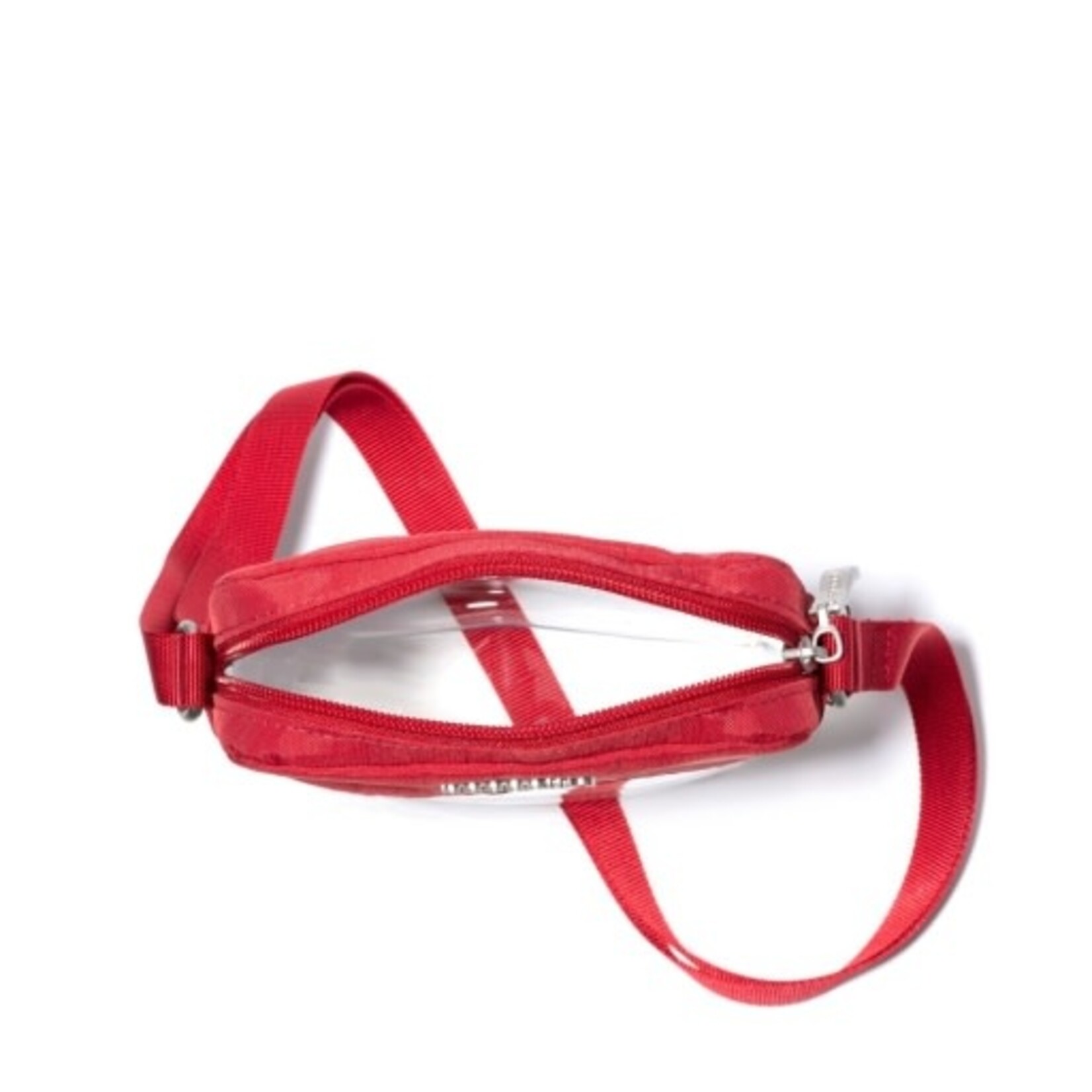 Baggallini Clear Stadium Explorer Crossbody - Red