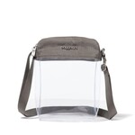 Baggallini Clear Stadium Explorer Crossbody - Sterling Shimmer