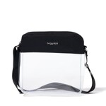 Baggallini Clear Stadium Crossbody - Black