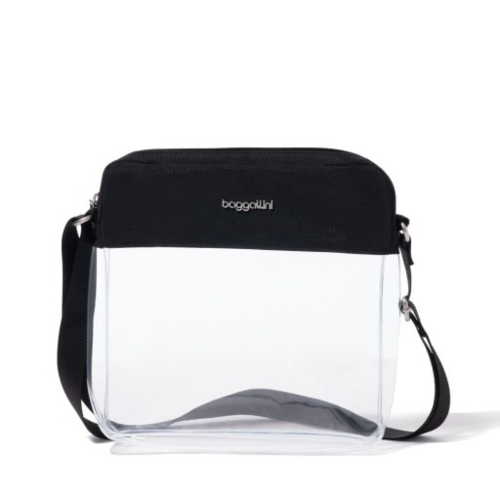 Baggallini Clear Stadium Crossbody - Black