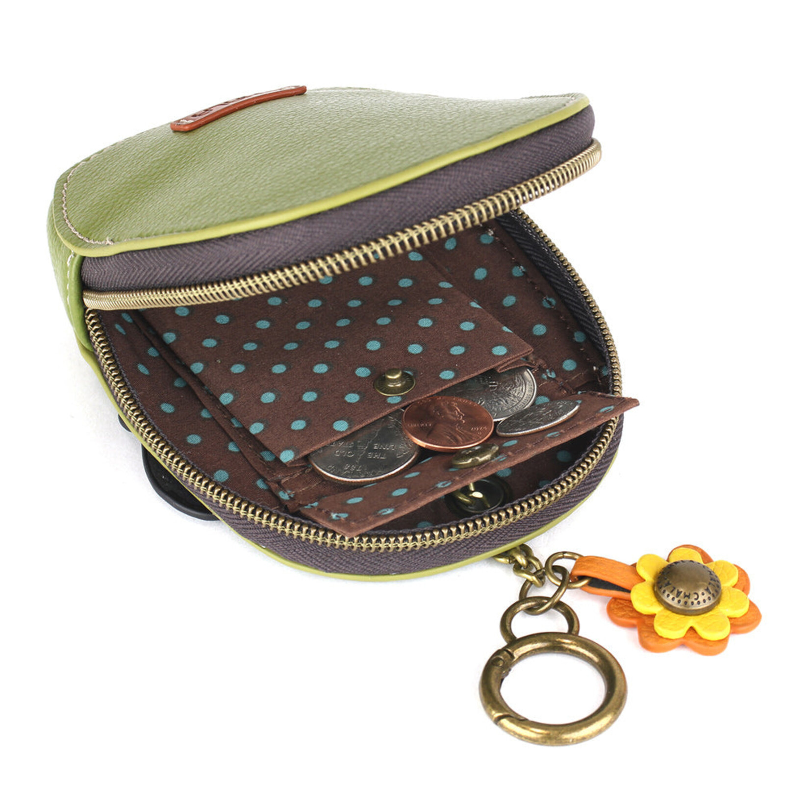 Chala Mini Coin Purse Keychain - Monarch Butterfly