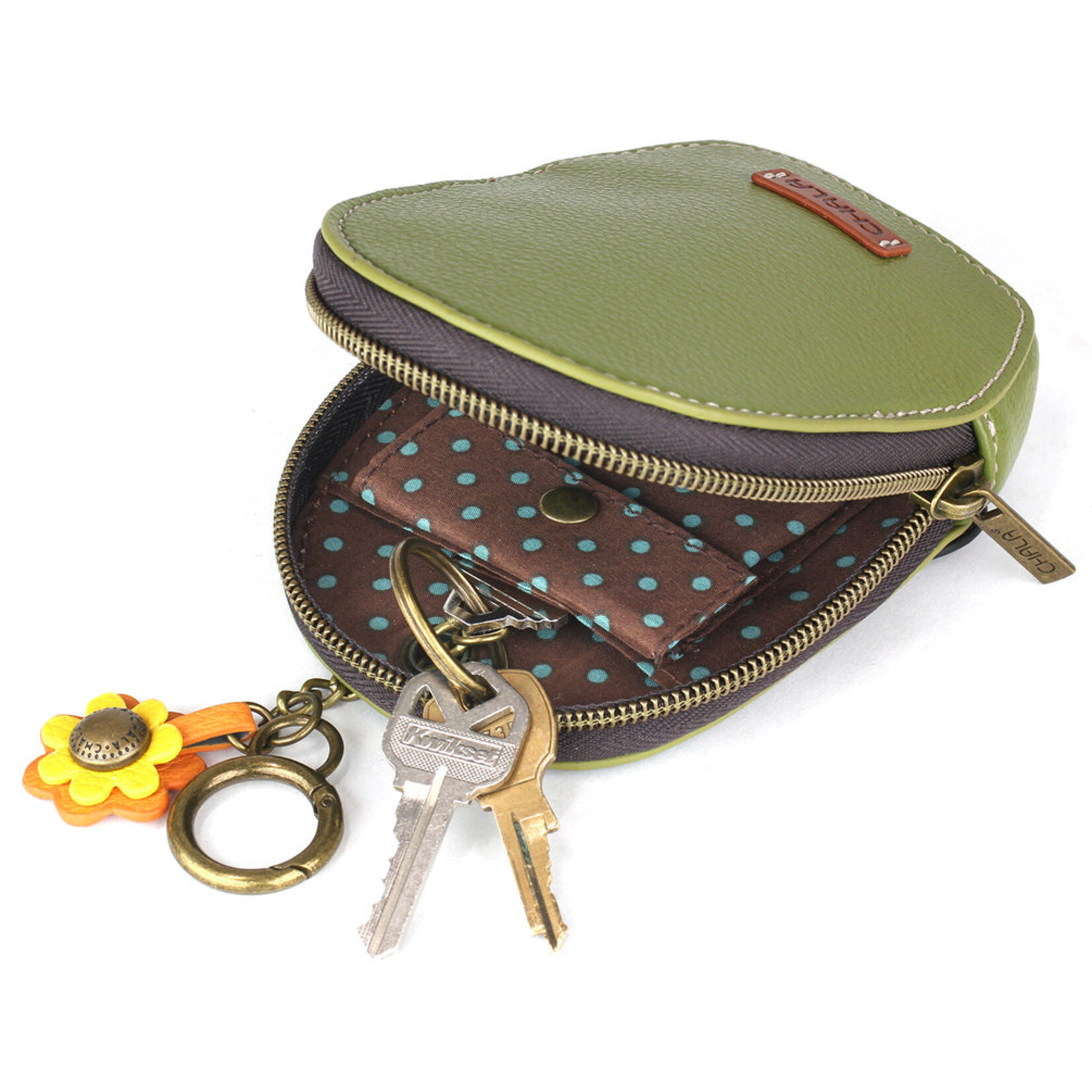 Chala Mini Coin Purse Keychain - Monarch Butterfly