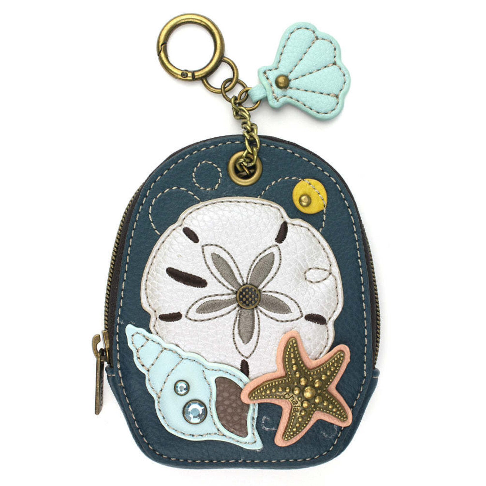 Chala Mini Coin Purse Keychain - Sand Dollar