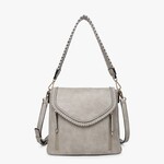 Jen & Co M2167 Lorelei Crossbody - Light Grey
