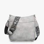 Jen & Co M1977 Chloe Crossbody - Light Grey