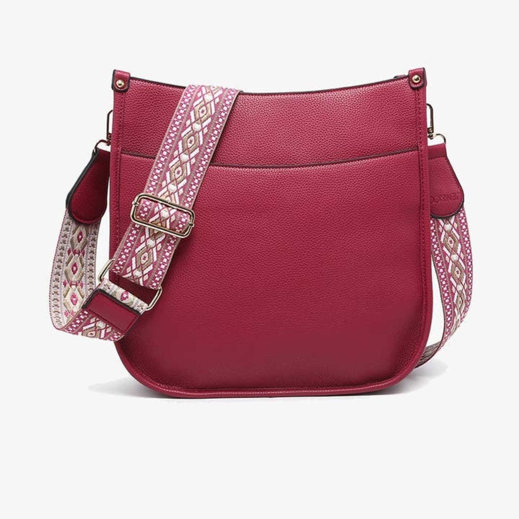 Jen & Co M1977-D.RB: Chloe Crossbody - Dark Ruby