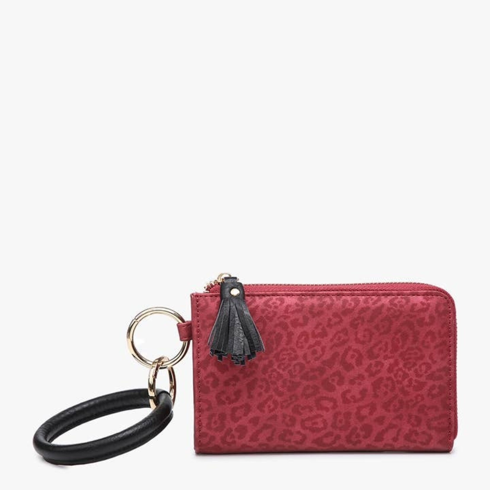 Jen & Co M1973  Cheetah-Red  - Liv Bangle Wristlet/Wallet