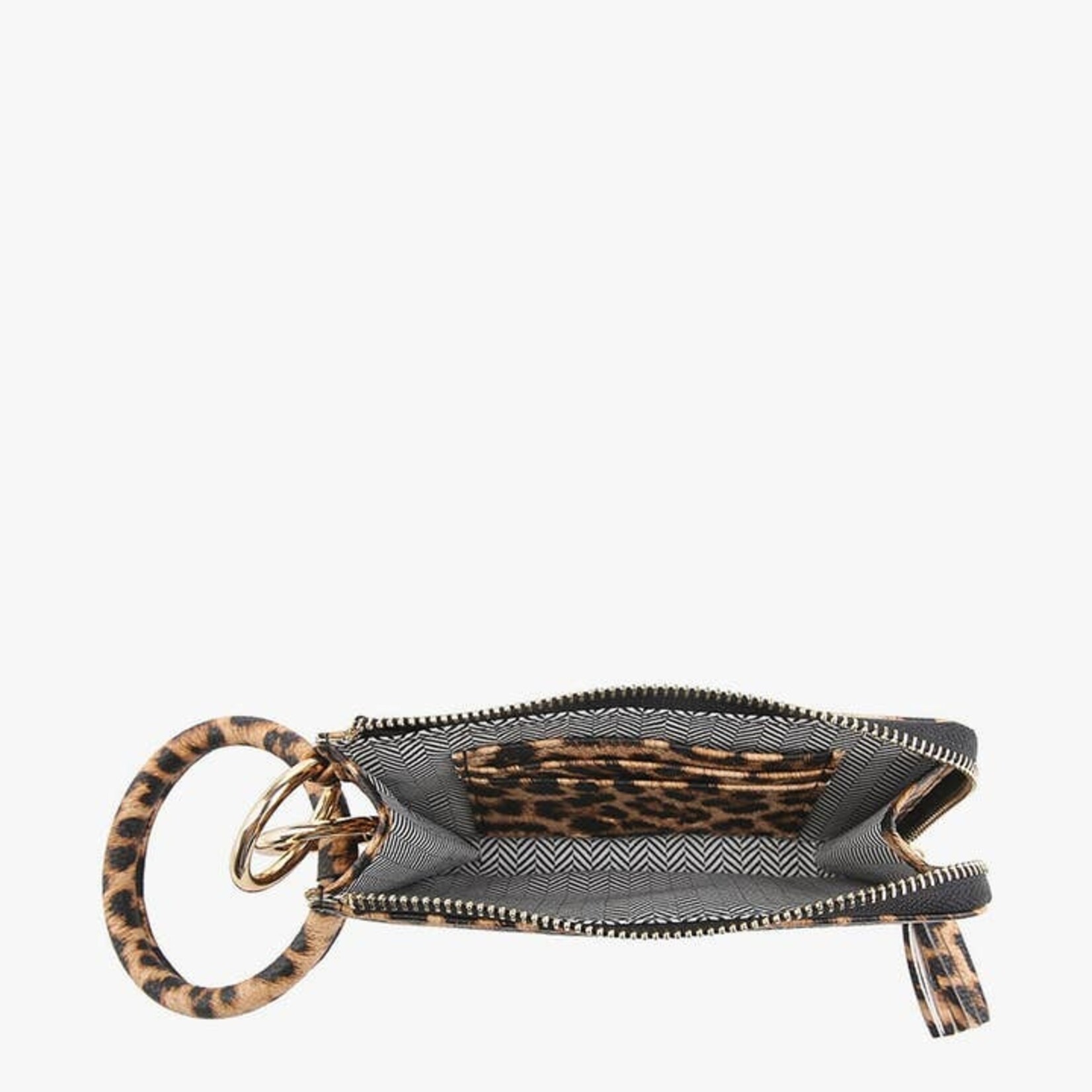 Jen & Co M1973  Cheetah-Red  - Liv Bangle Wristlet/Wallet