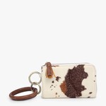 Jen & Co M1973 Cow Dark Brown - Liv Bangle Wristlet/Wallet