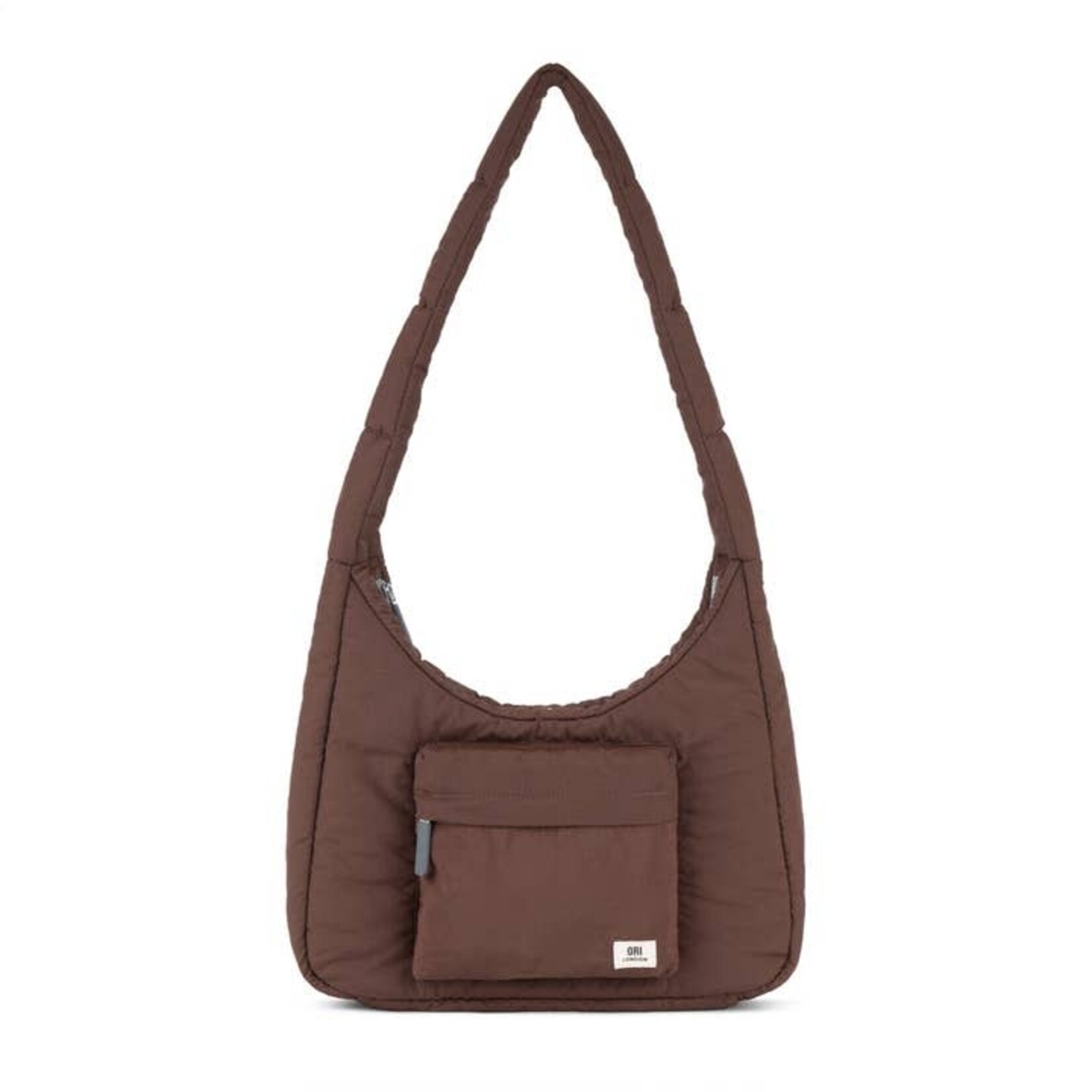 ORI London Belsize Hobo - Chocolate Taslon - Medium