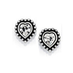 Brighton J20622 Shimmer Heart Mini Post Earrings