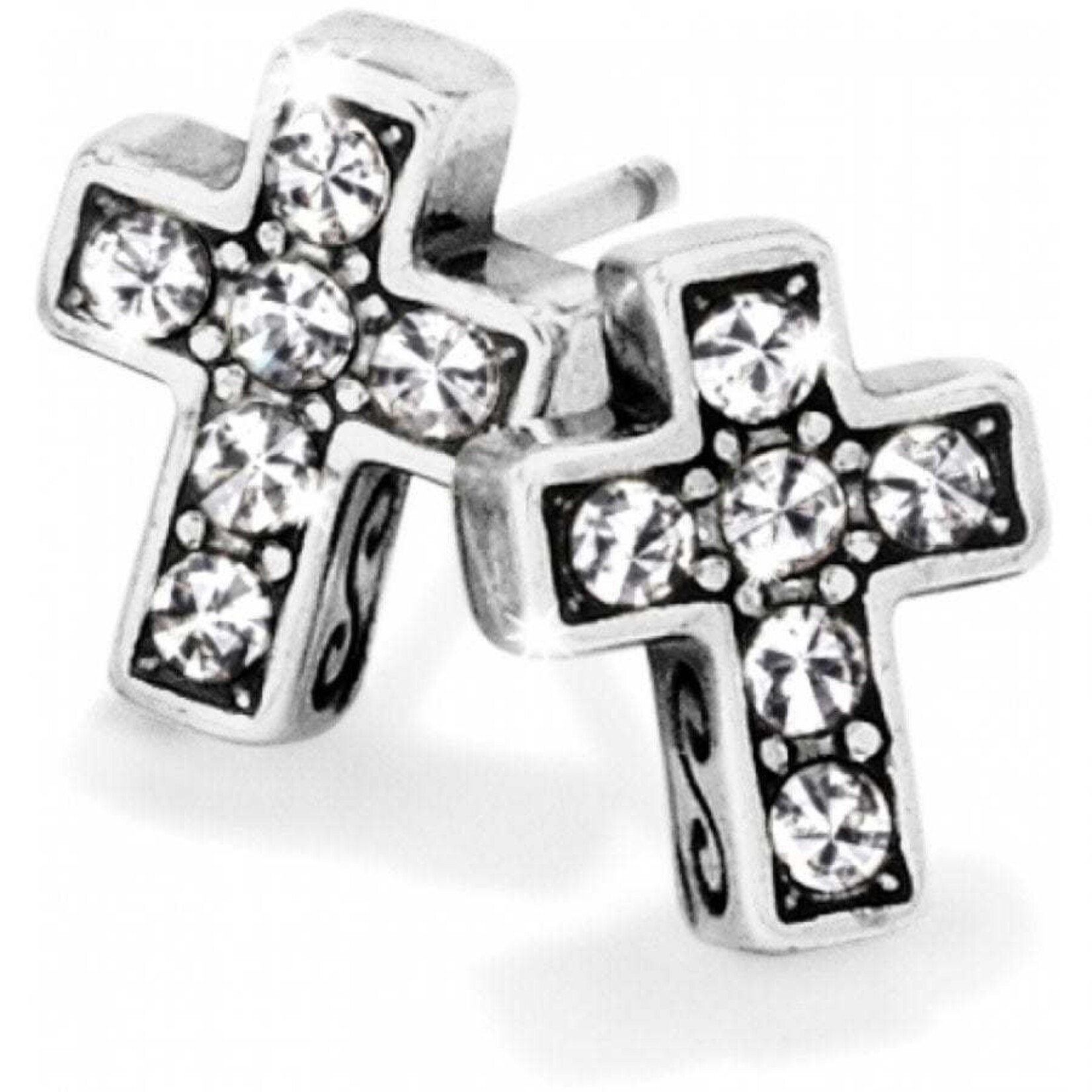 Brighton J21691 Starry Night Cross Mini Post Earrings
