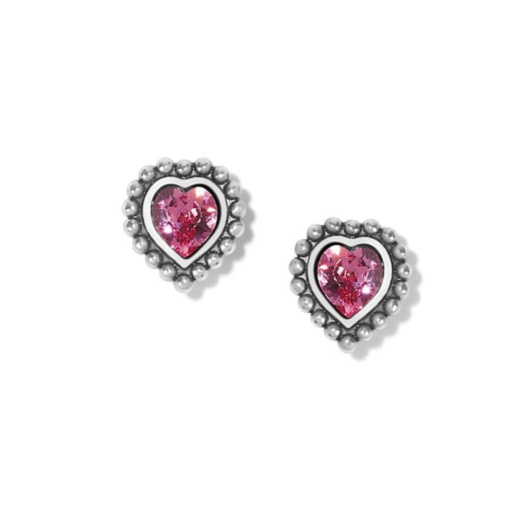 J22401 Shimmer Heart Mini Post Earrings