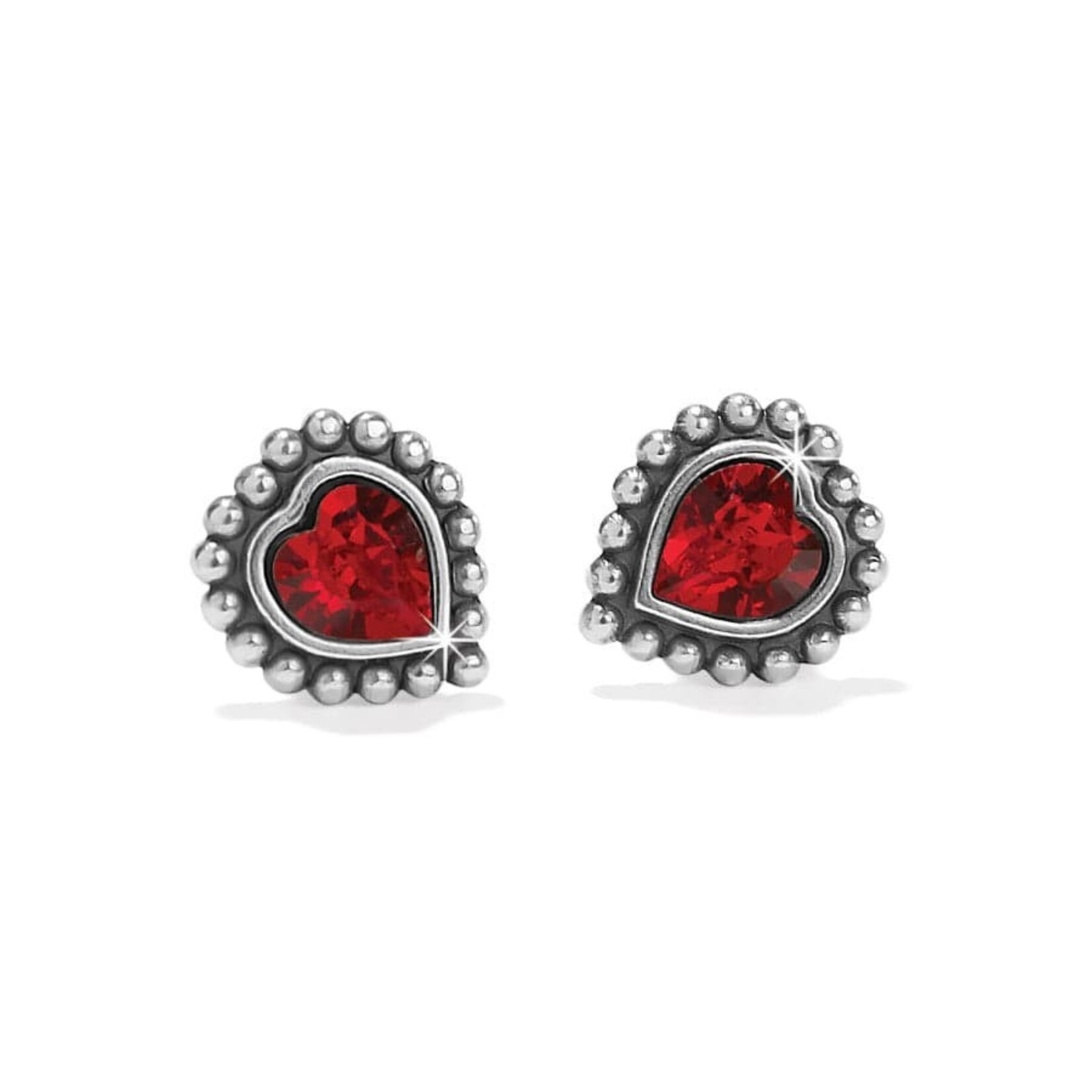 J22402 Shimmer Heart Mini Post Earrings