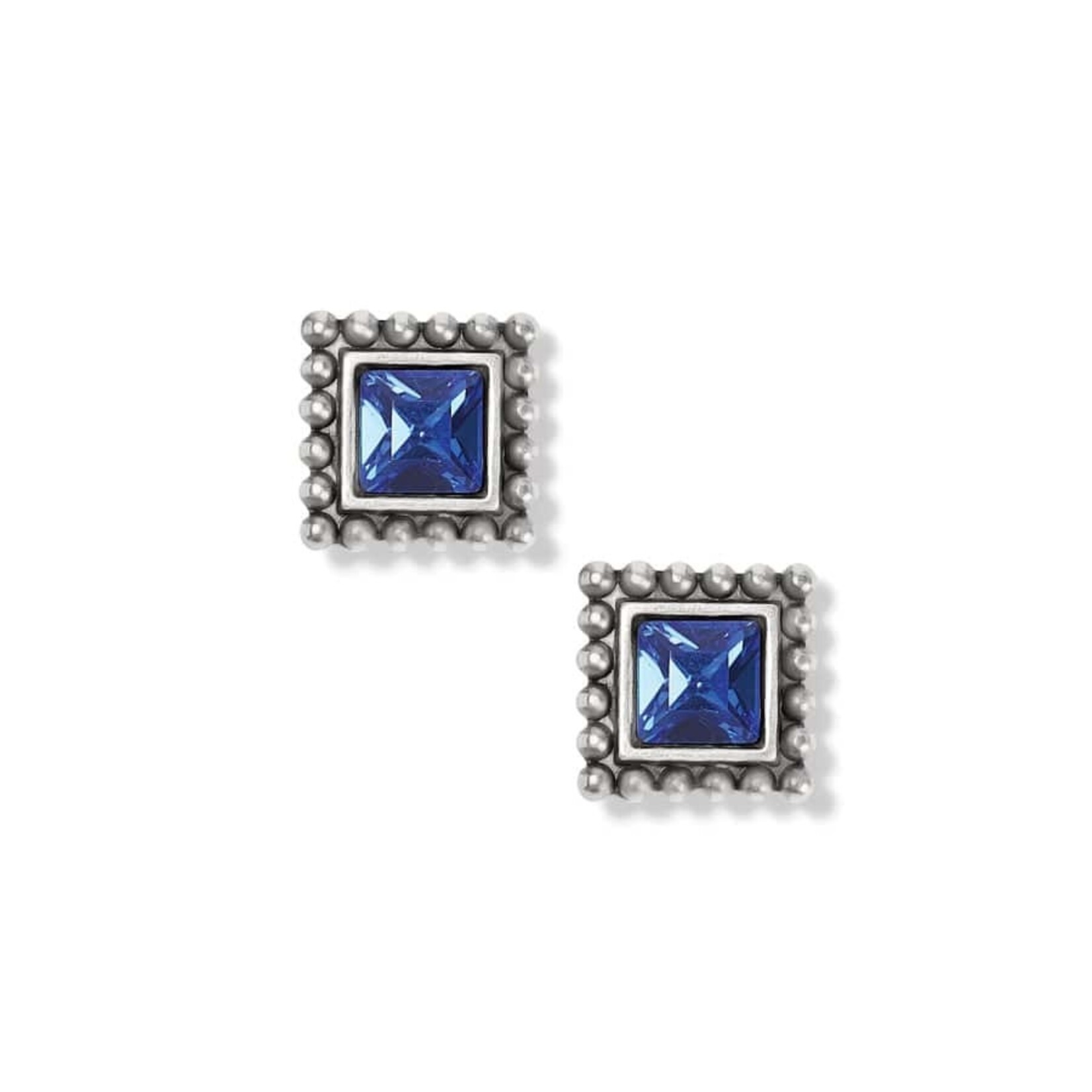 J22403 Sparkle Square Mini Post Earrings