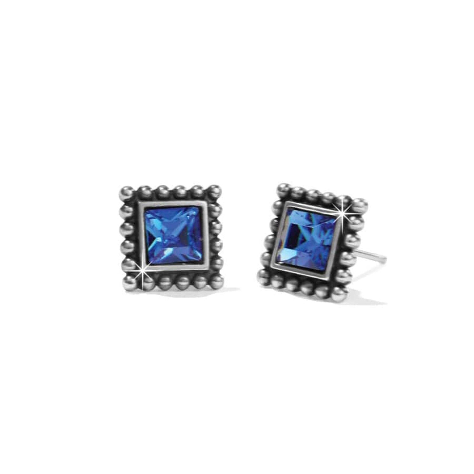 J22403 Sparkle Square Mini Post Earrings