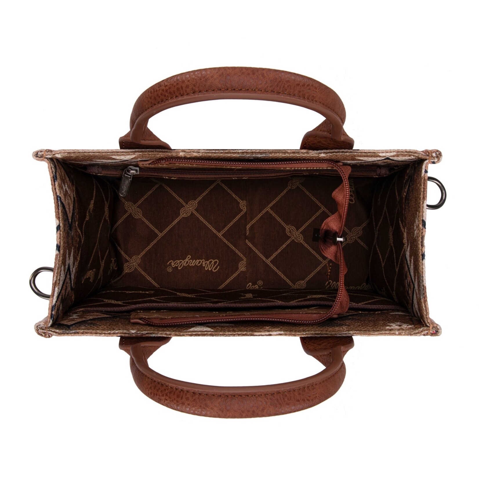 Montana West USA WG2209-8120S - Brown - Wrangler Aztec Tote/Crossbody