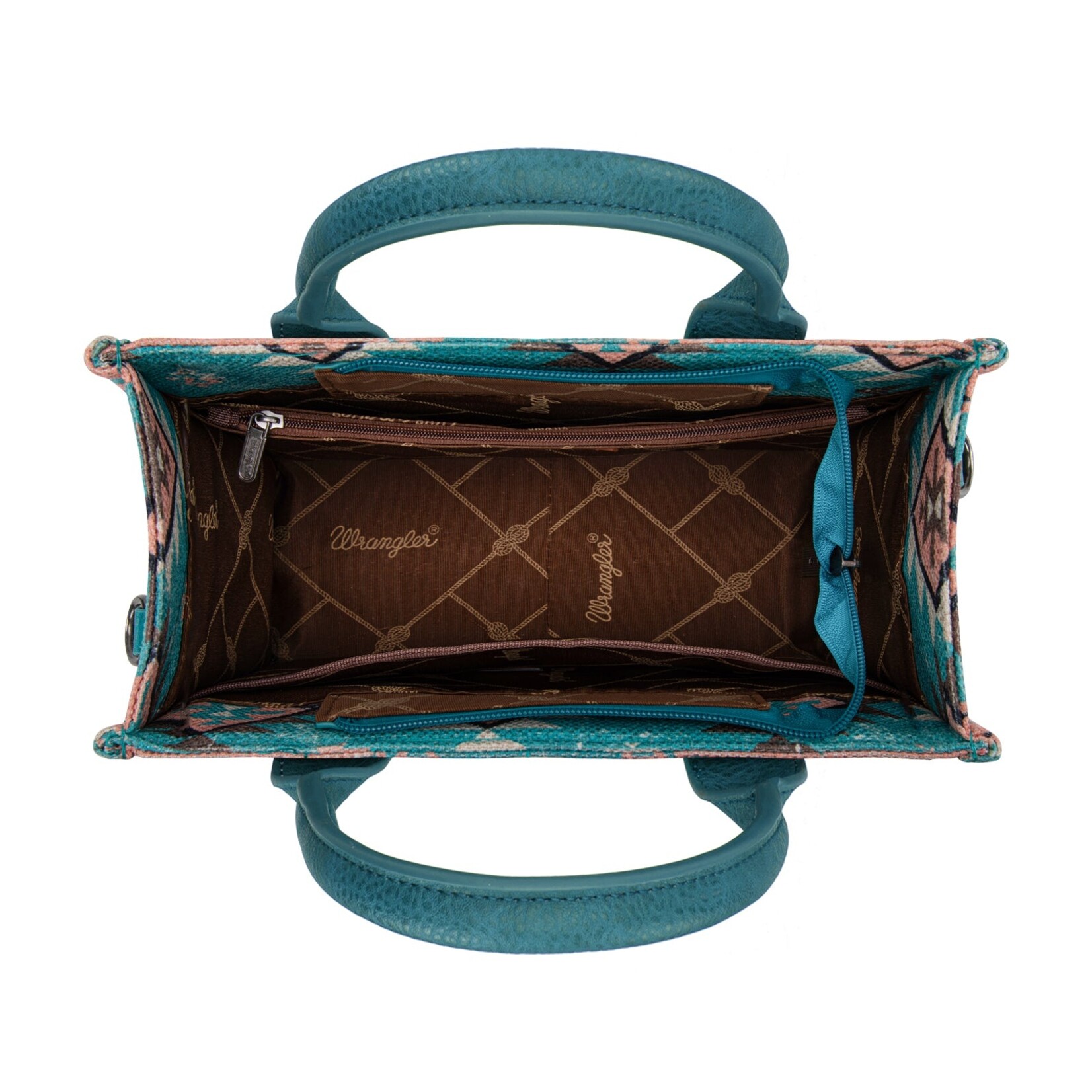 Montana West USA WG2209-8120S - Turquoise - Wrangler Aztec Tote/Crossbody