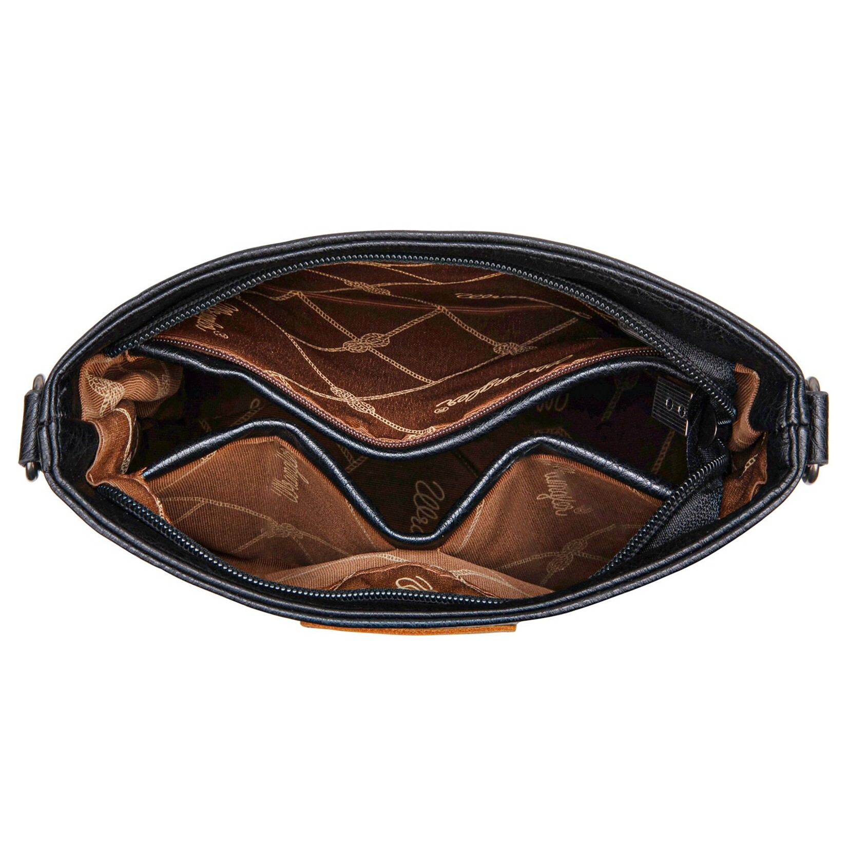 Montana West USA WG297G-8360BK - Black - Wrangler Aztec Print Crossbody Bag