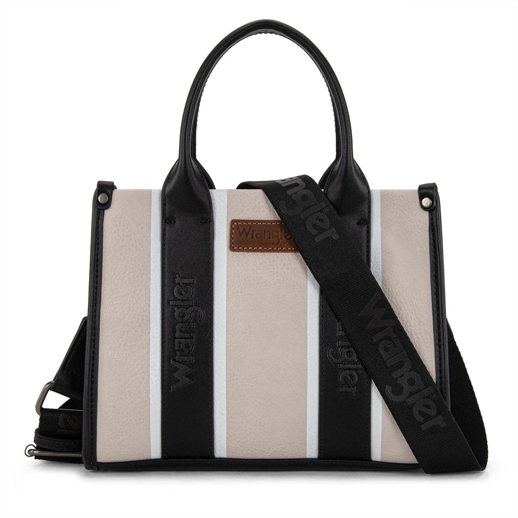 Montana West USA WG208-8120SBK - Black - Wrangler Color Block Tote/Crossbody