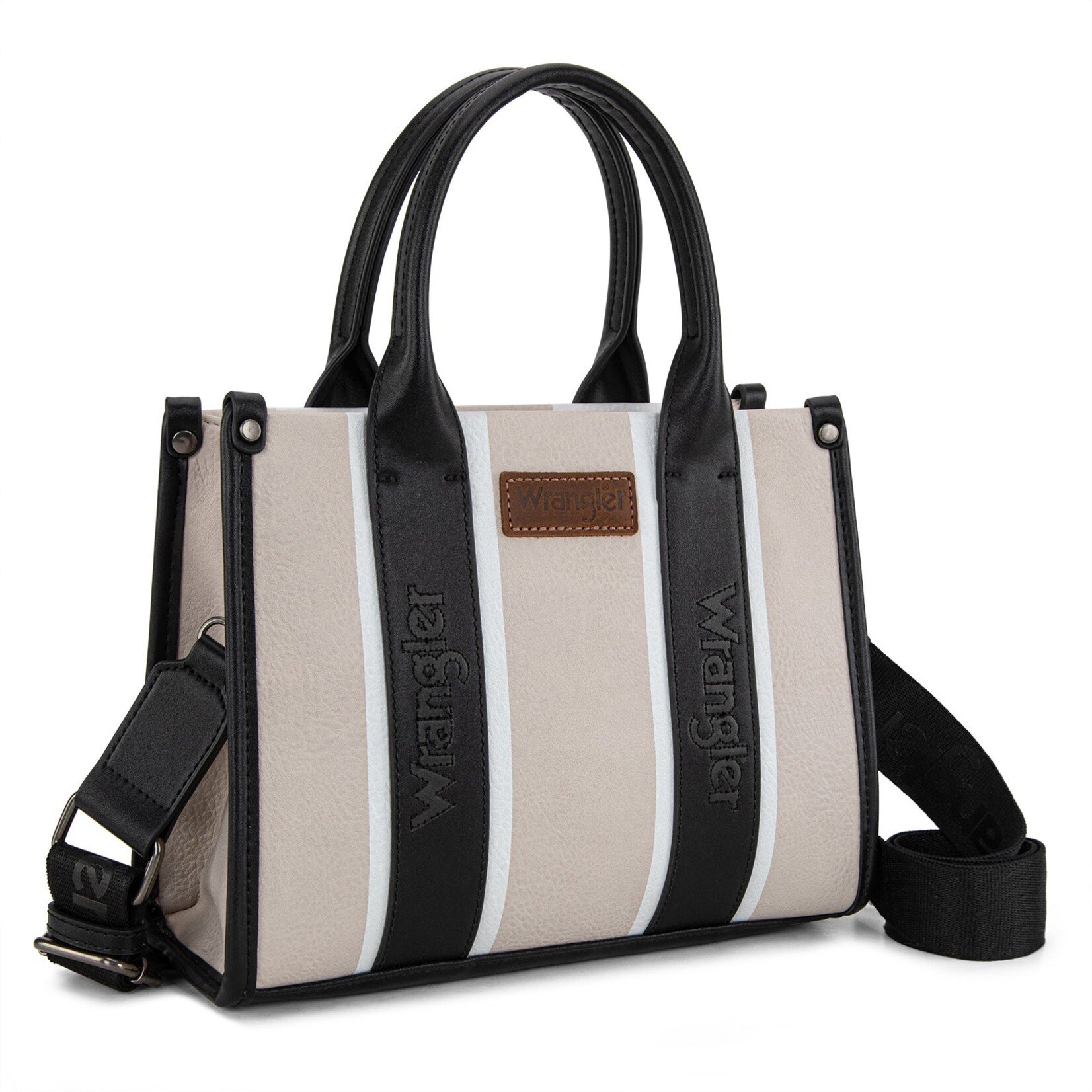 Montana West USA WG208-8120SBK - Black - Wrangler Color Block Tote/Crossbody