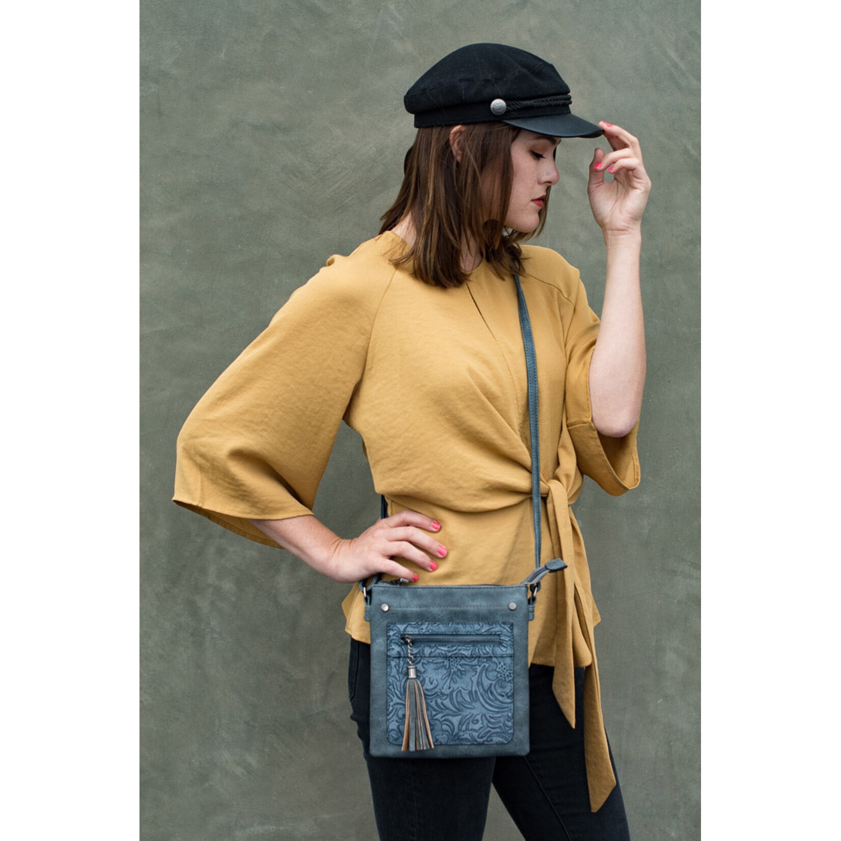 Liz Soto 3300 Navy - Sara Crossbody