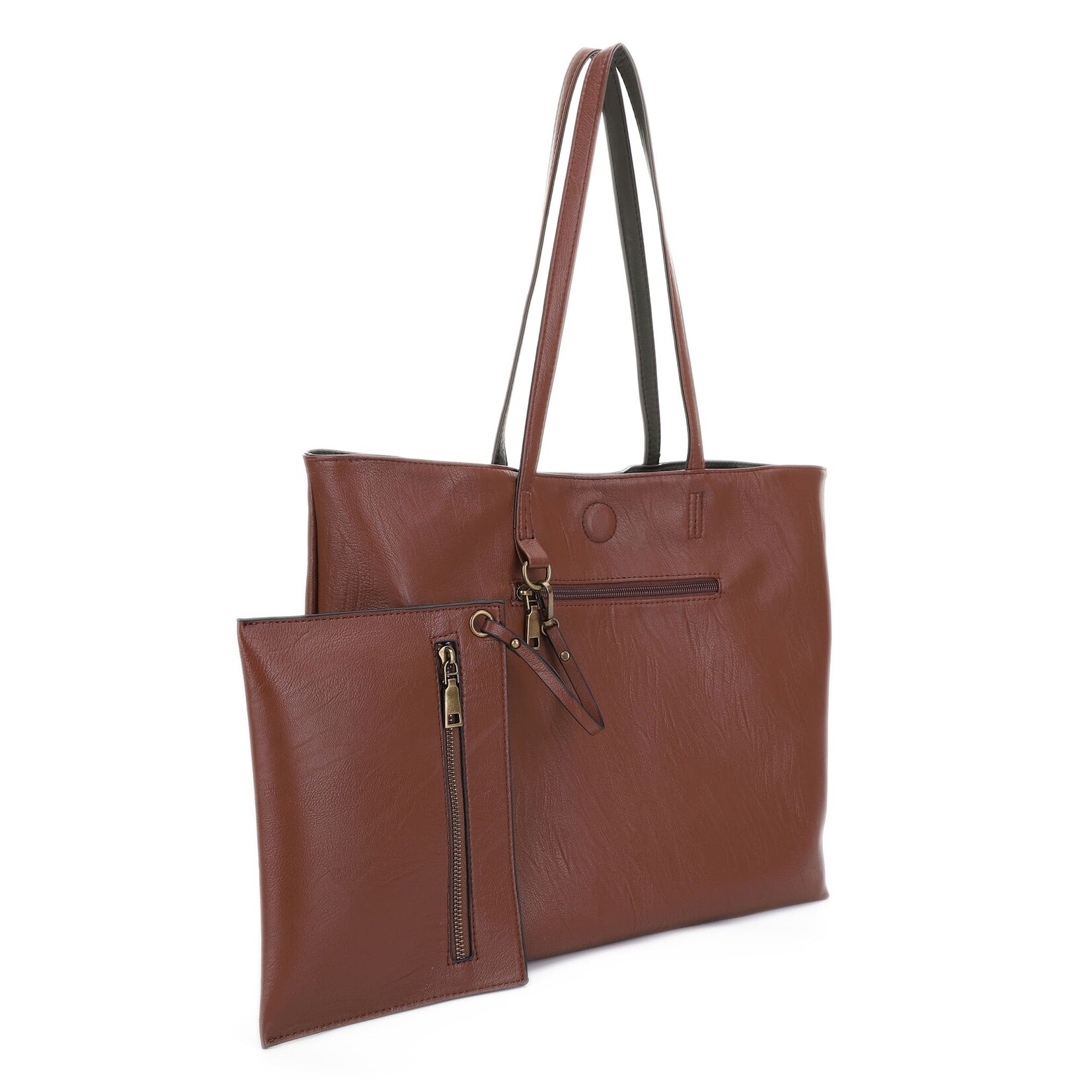 Liz Soto 3302 Olive/Coffee - Julie Reversible Tote