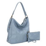 Liz Soto 3321 Denim - Madison Hobo with detachable wristlet