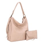 Liz Soto 3321 Almond - Madison Hobo with detachable wristlet