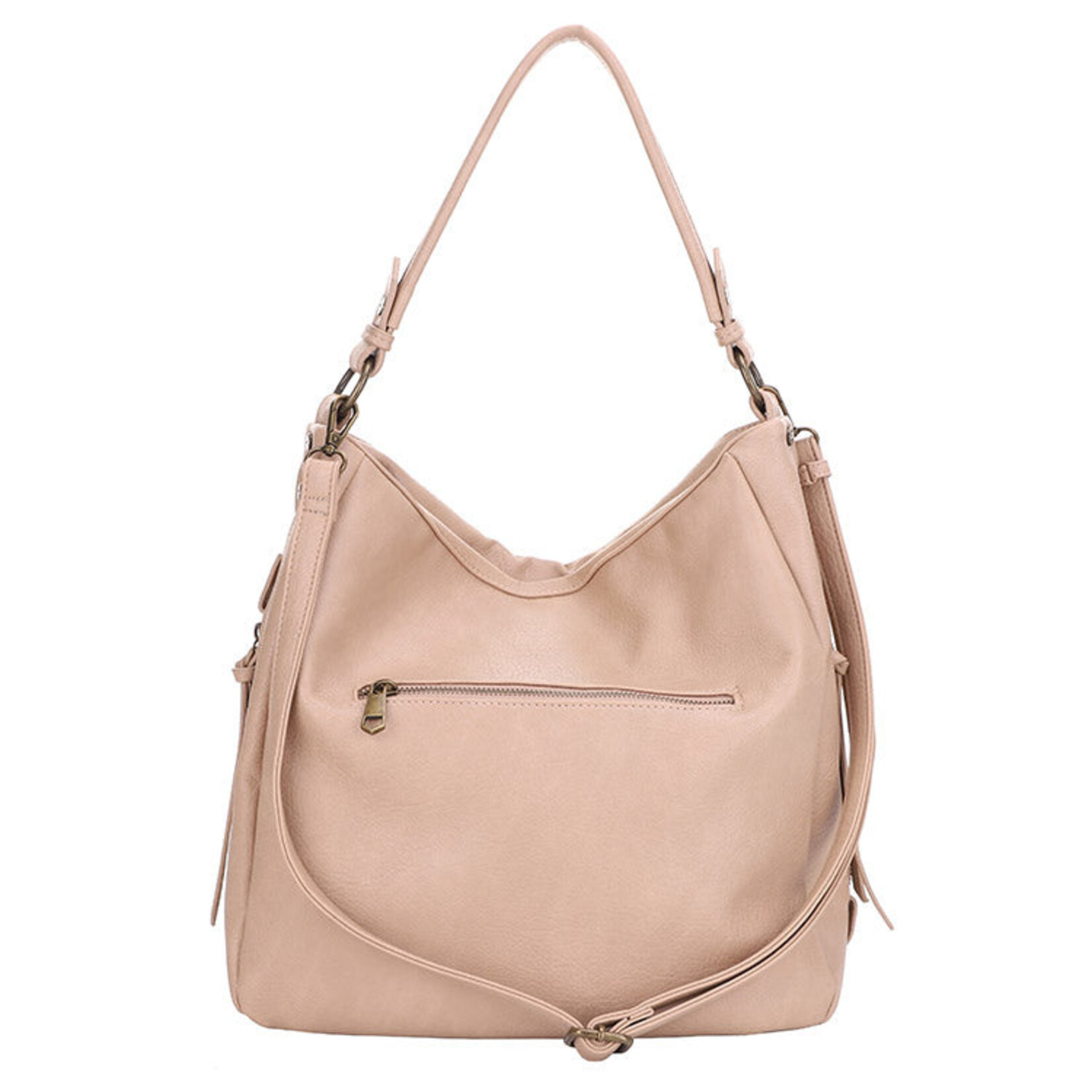 Liz Soto 3321 Almond - Madison Hobo with detachable wristlet