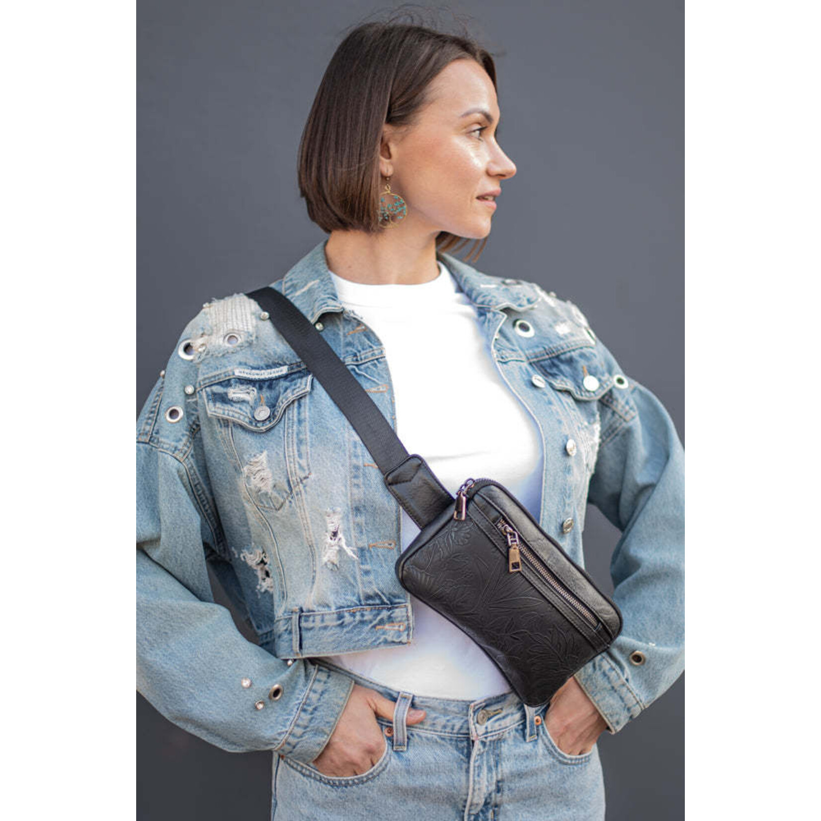 Liz Soto 3319 Black - Mia Crossbody / Belt Bag