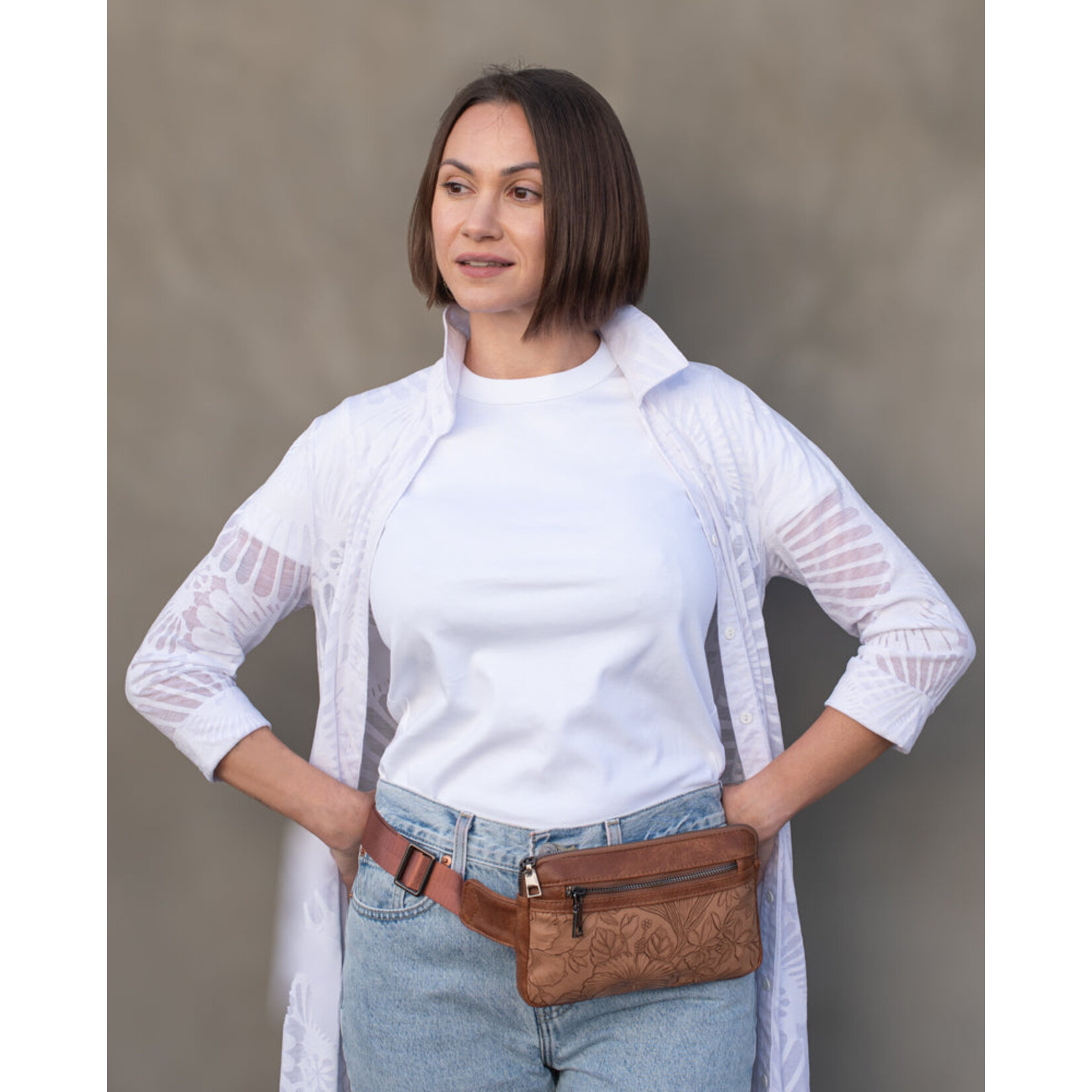 Liz Soto 3319 Grey - Mia Crossbody / Belt Bag
