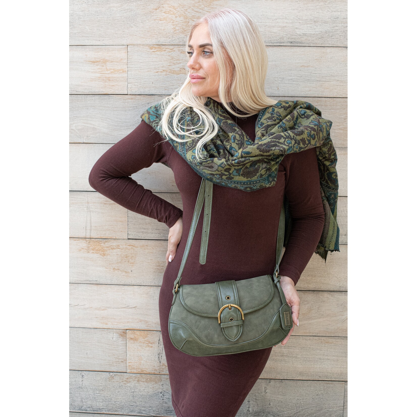 Liz Soto 3322 Olive - Olivia Crossbody