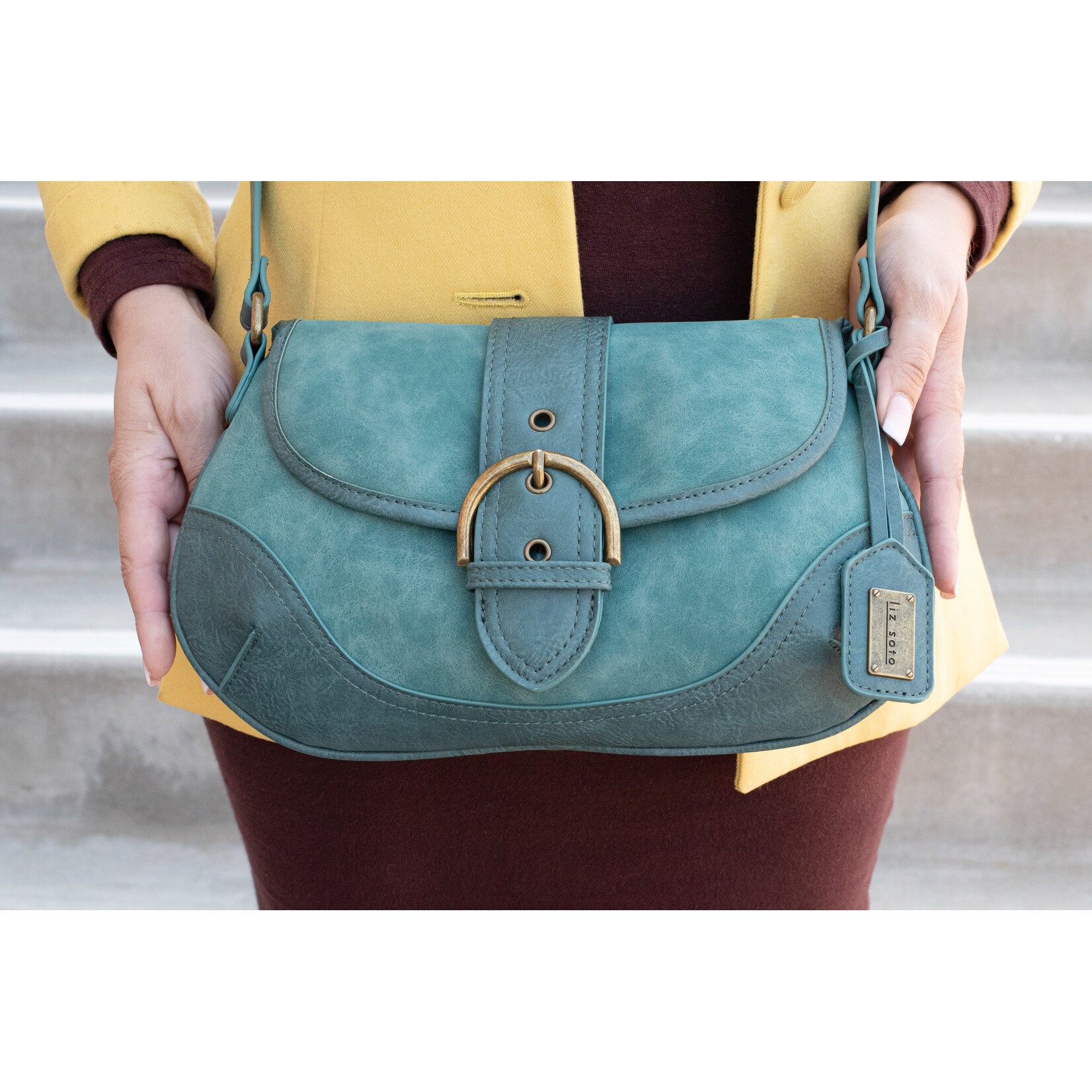 Liz Soto 3322 Teal - Olivia Crossbody