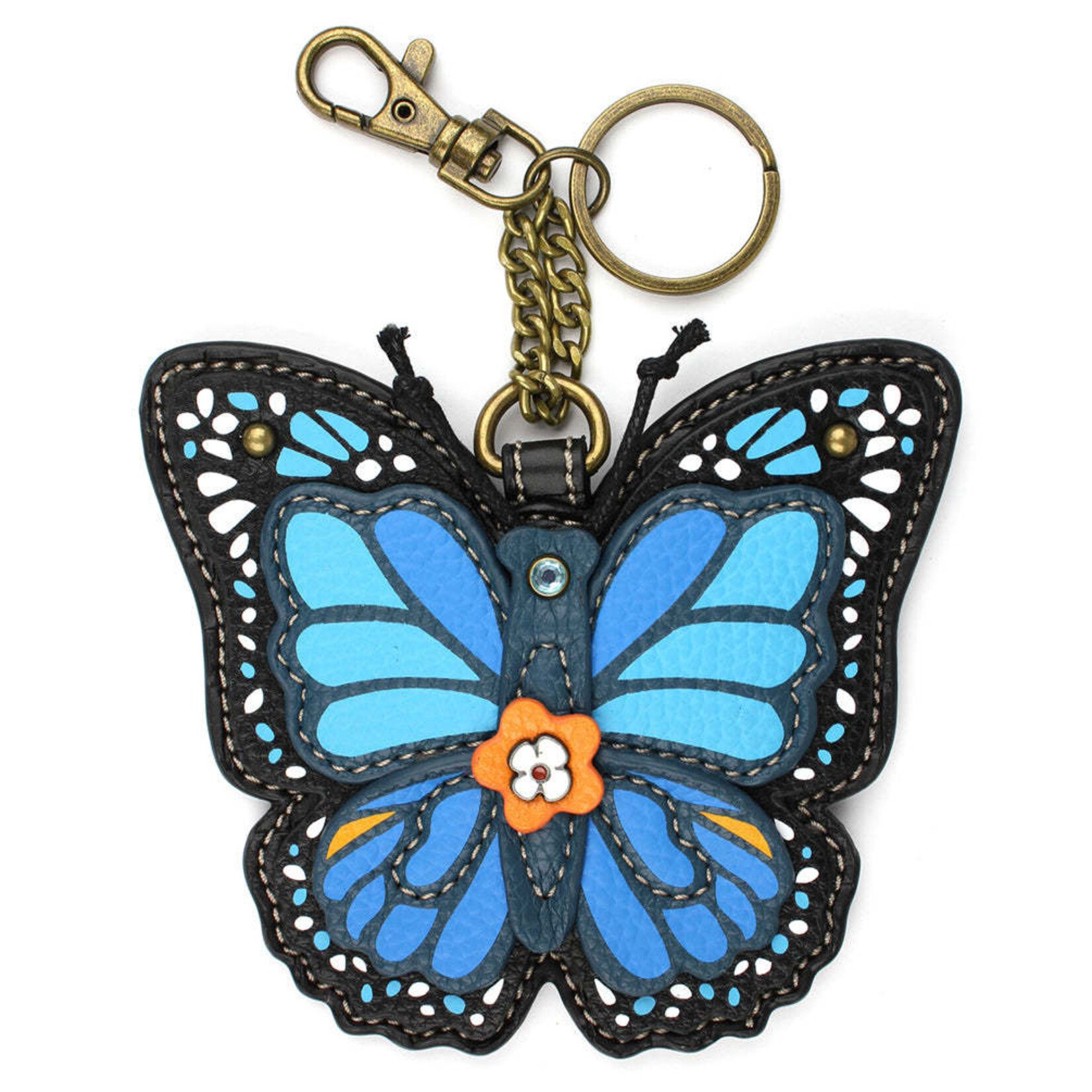 Chala Key Fob - Blue Butterfly