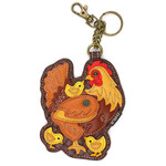 Chala Key Fob - Hen With Chicks