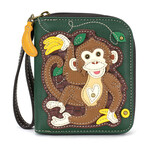 Chala Zip Around Wallet - Monkey With Bananas