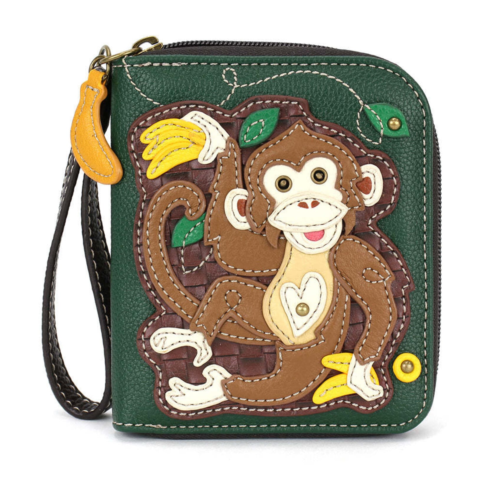 Chala Zip Around Wallet - Monkey With Bananas