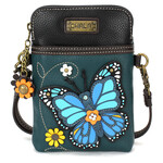 Chala Cell Phone Crossbody - Blue Butterfly