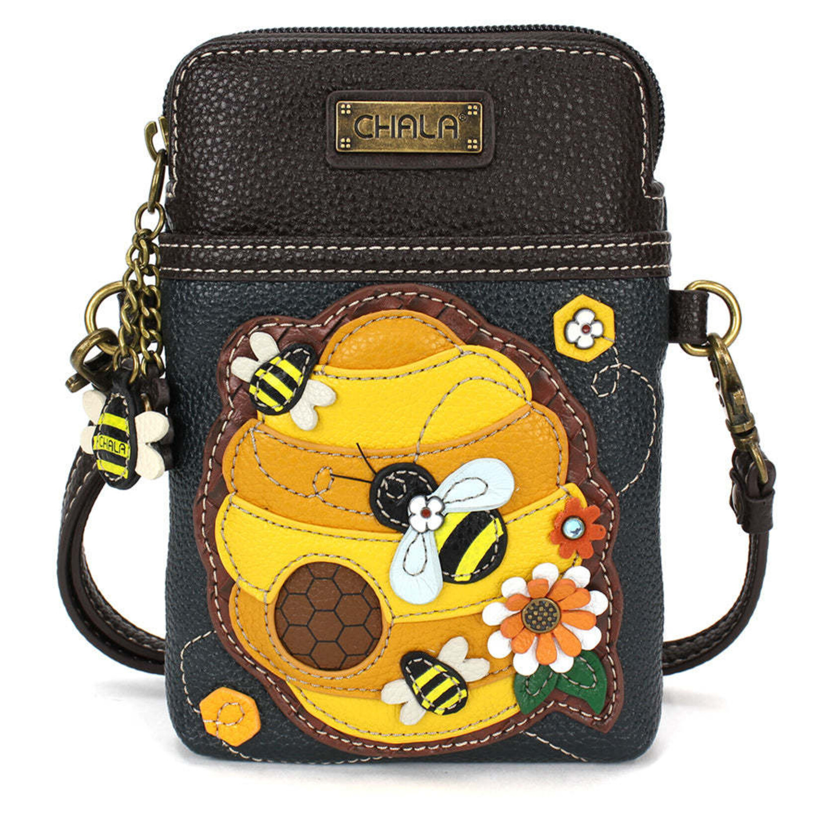 Chala Cell Phone Crossbody - Bee Hive