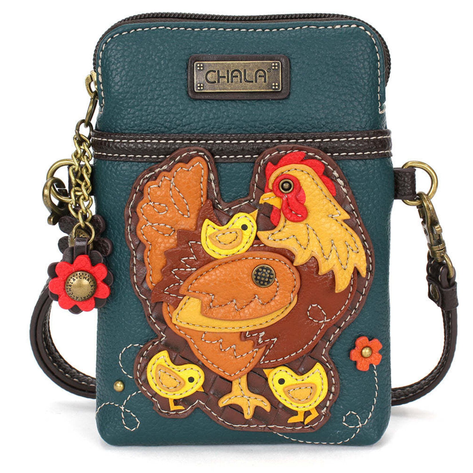 Chala Cell Phone Crossbody - Hen With Chicks