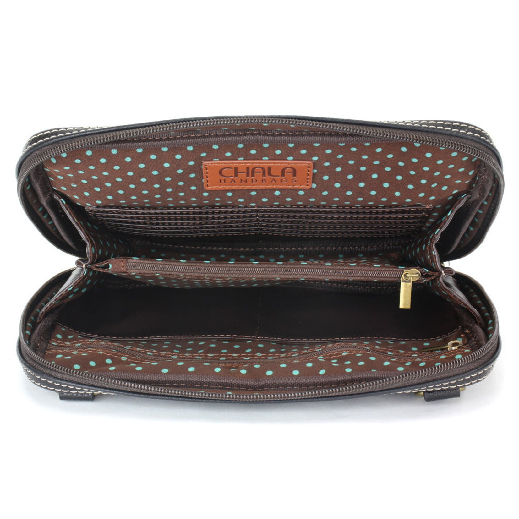 Chala Companion Organizer Crossbody - Blue Butterfly