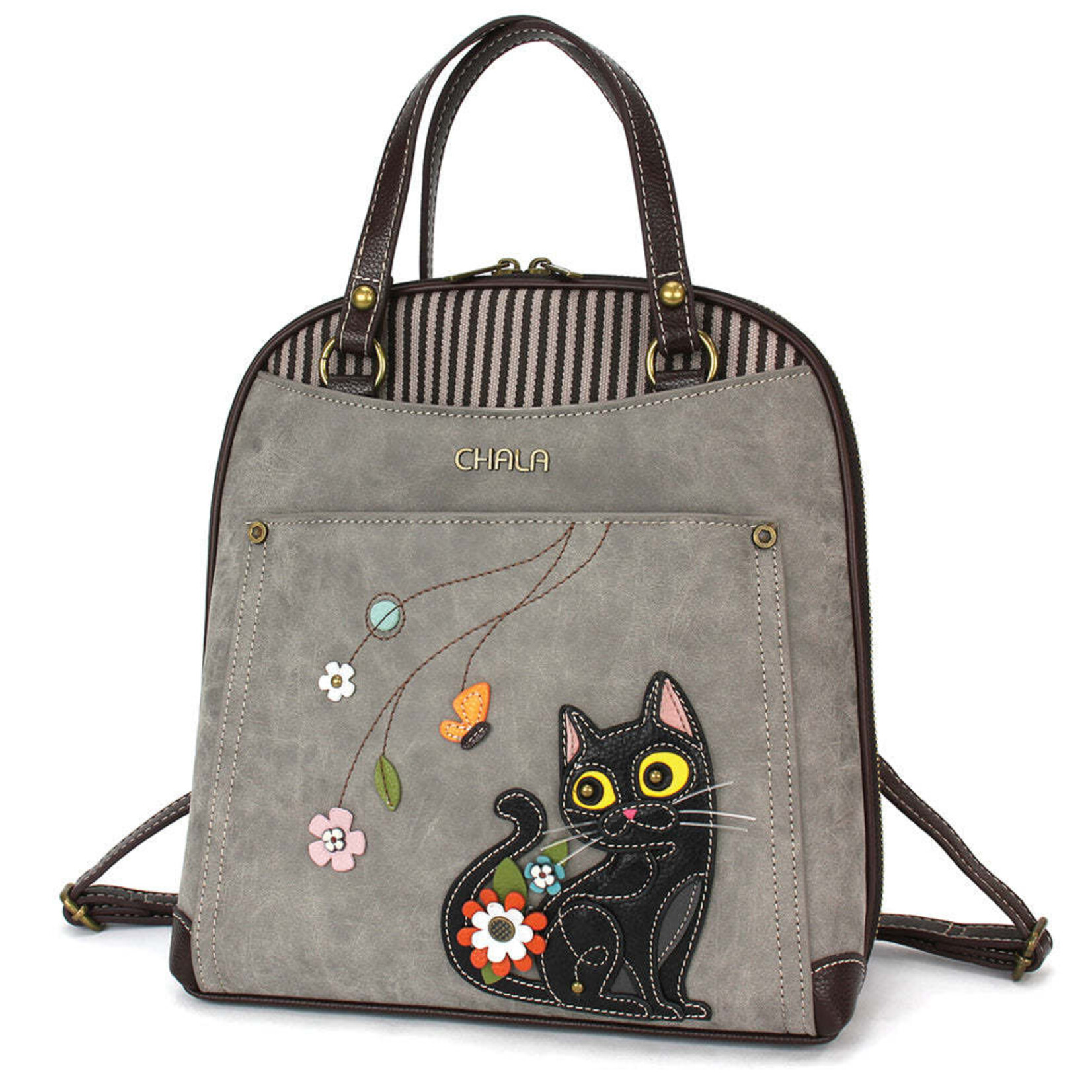 Chala Convertible Backpack - Black Cat
