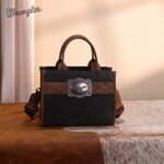 Wrangler WG250-81202BK - Black - Wrangler Buckle Tote / Crossbody