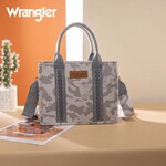 Montana West USA WG286-8120S - Grey - Wrangler Camo Print CC Tote / Crossbody