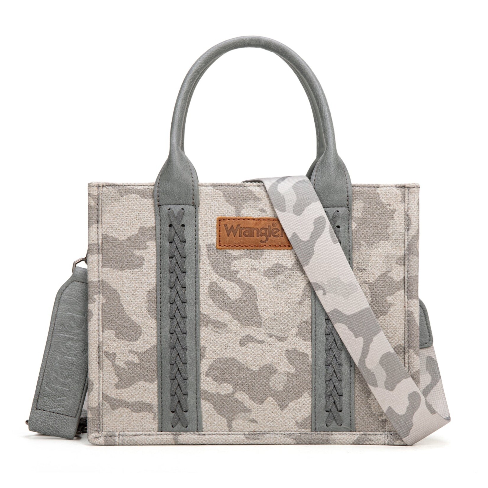 Montana West USA WG286-8120S - Grey - Wrangler Camo Print CC Tote / Crossbody