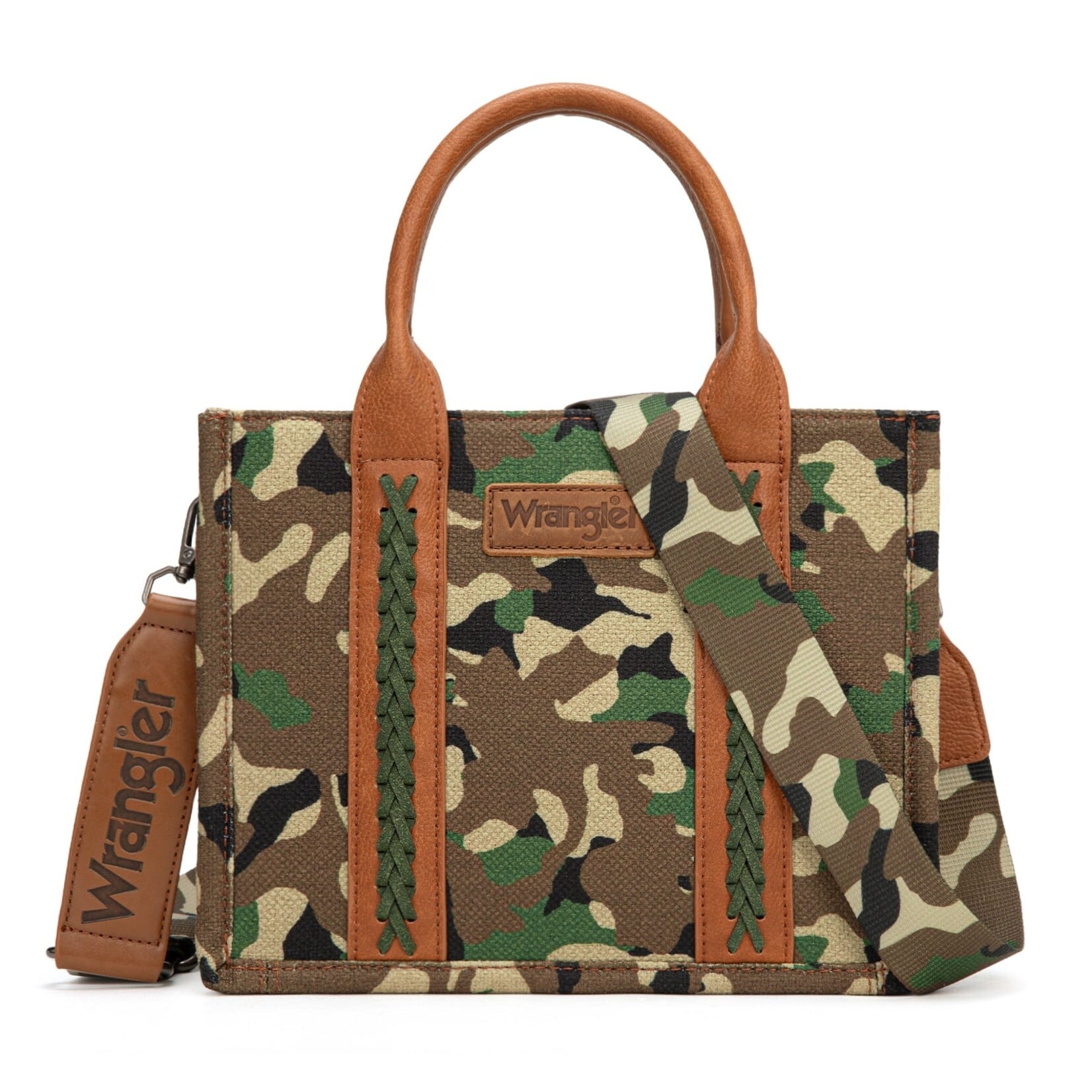 Montana West USA WG286-8120SGN - Green - Wrangler Camo Print CC Tote / Crossbody