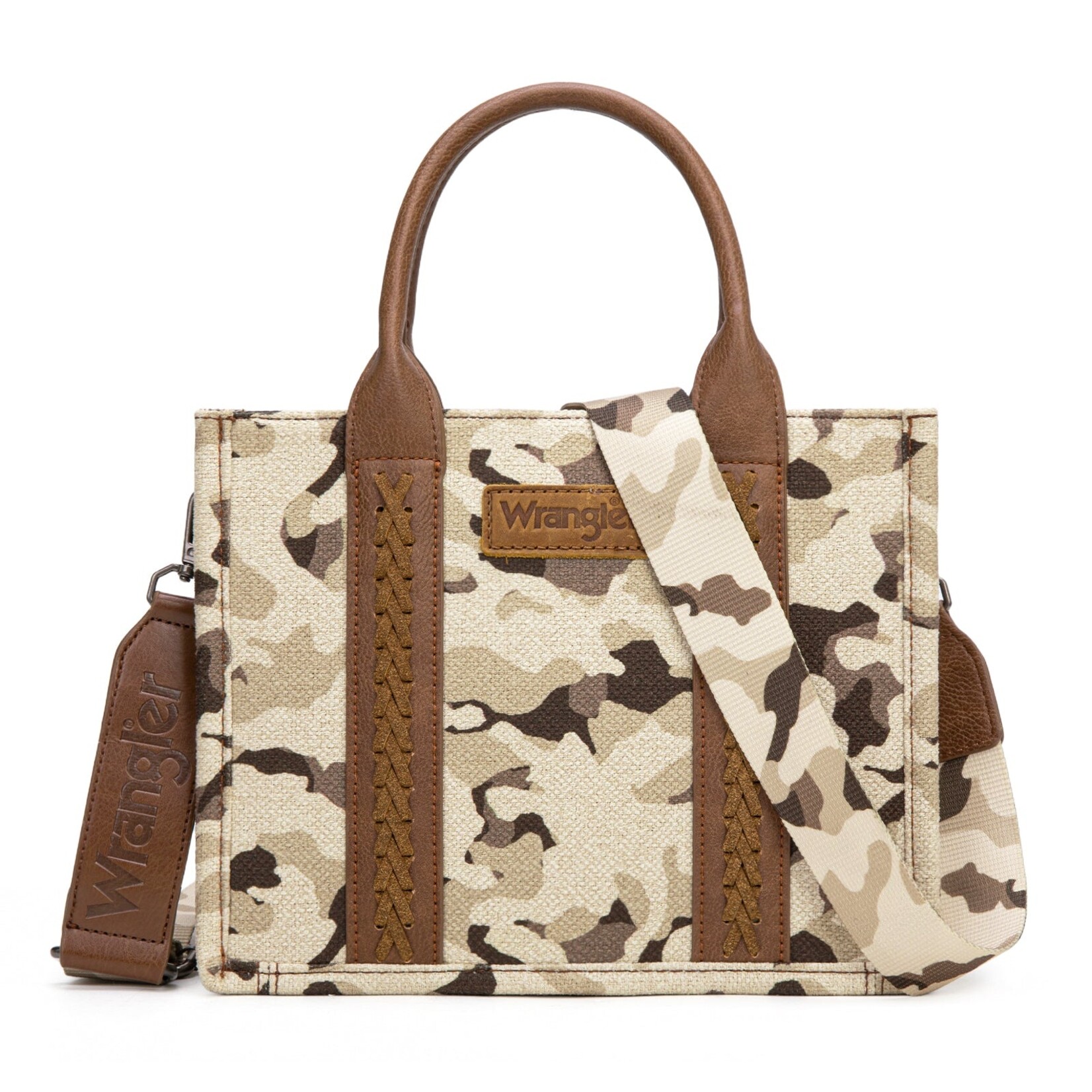Montana West USA WG286-8120SBR - Brown - Wrangler Camo Print CC Tote / Crossbody