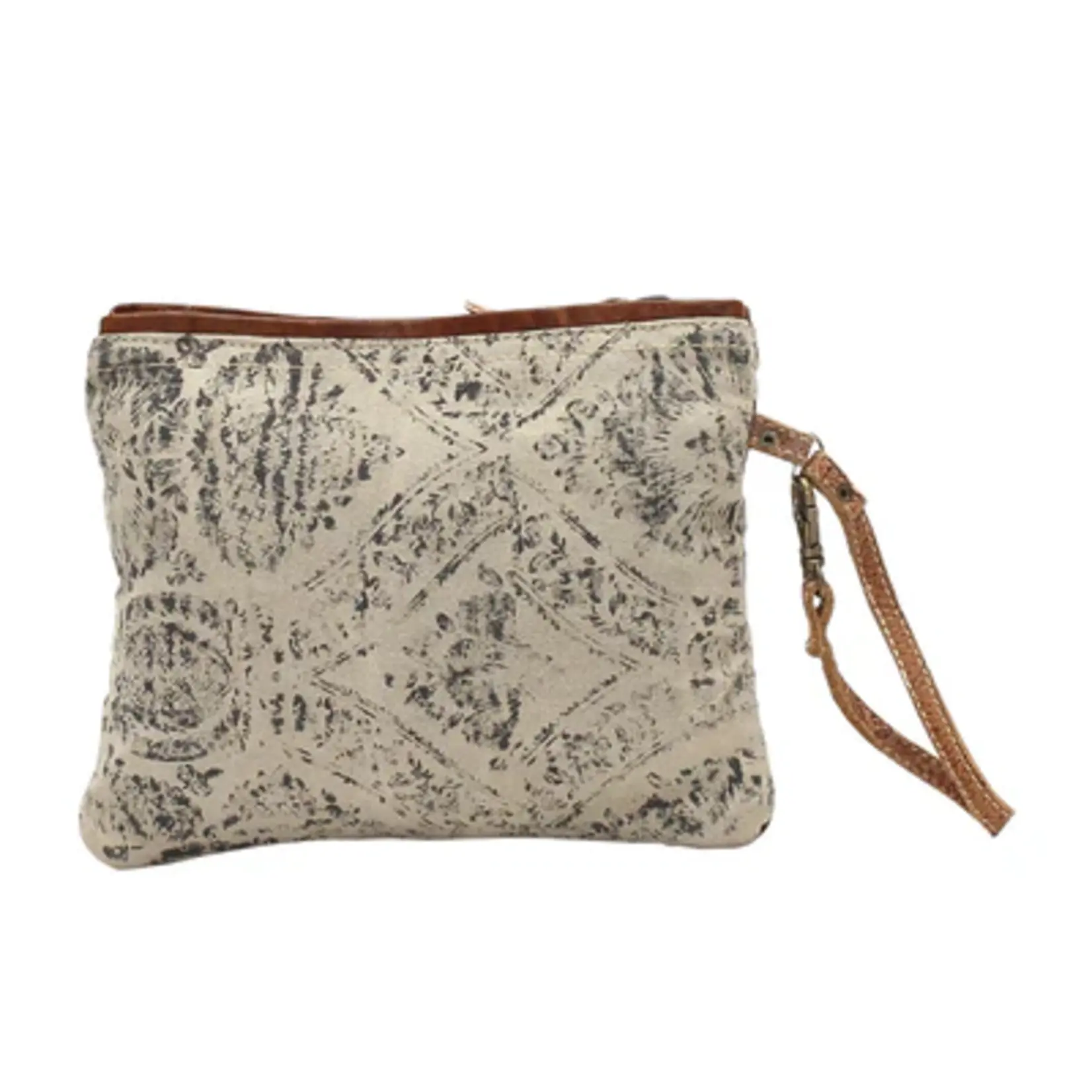 Myra Bags S-1019 Floral Print Pouch / Wristlet