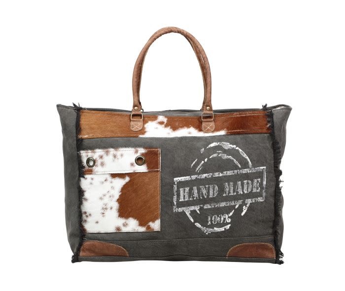 S-1201 Handmade Print Weekender Bag - The Handbag Store